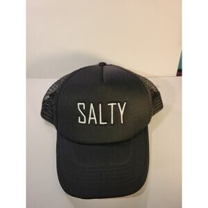 PUGS Salty Black Trucker Hat One Size ADJUSTABLE